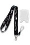 Ataturk Patterned Neck Lanyard Badge Holder + Double-Sided Card Holder Set of 2