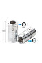 2pcs Impact Drill Socket Adapter Converter Set 1/4" Square Drive To 1/4" Hex Shank Adapter Conver... - 2