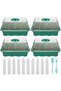 4Pcs Mini Greenhouse 12 Compartments Indoor Greenhouse Propagation Greenhouse Nursery Box With Ai... - 8