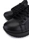 Women's Black Genuine Leather Sneakers & Sports Shoes - 3