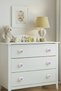 Porcelain Pink Butterfly Patterned Children's Room Furniture Handle Ceramic Drawer Cabinet Knob - 2