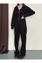 Women's Hooded Zippered Comfortable Fit Casual and Stylish Style Tracksuit Set - 4