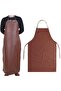 97×65CM Leather Welding Apron Polyurethane Equipments Welder Thermal Insulation Protection Wears ... - 7