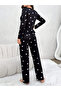 Heart Print Long Sleeve T-Shirt and Pyjama Set - 2