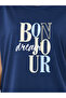 Bonjour Graphic T-Shirt and Cuffed Pyjama Set - 3