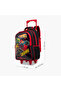 5-Piece Monster Truck Print Trolley Backpack Set - 16 inches - 5