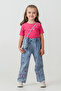 Girls' Heart Embroidered 4-Piece Set with Bag - 26K 2242 - 4