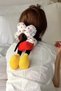 Miki Mouse Detailed New Trend Fluffy Plush Donut Hair Tie Clip - 8