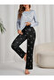 Heart Print Long Sleeve T-Shirt and Pyjama Set - 4