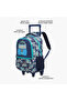 Vehicles Trolley Bag for Boys 5-8 Years with Adjustable Strap - 6