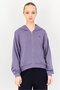 Women Loose Fit Long Sleeve Outdoor Hoodie, Purple