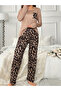 Pocket Detail T-Shirt and Leopard Print Pyjama Set