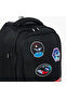 Printed Trolley Backpack with Retractable Handle - 18 inches - 8
