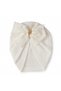 Baby Girl White Powder 2-Piece Cotton Waffle Bonnet with Bow Detail - 4