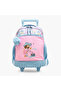 Printed Trolley Backpack with Retractable Handle - 17 inches