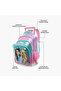 Printed Trolley Backpack with Retractable Handle - 16 inches - 8