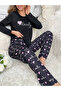 Lovely Text Print Long Sleeve T-Shirt and Pyjama Set - 4