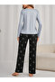 Heart Print Long Sleeve T-Shirt and Pyjama Set - 2