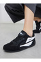Color Block Round Toe Lace-Up Sneakers