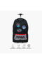 Printed Trolley Backpack with Retractable Handle - 18 inches - 4