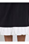 Black Sleeveless Sheath Knee Length Dress - 3