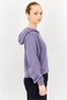 Women Loose Fit Long Sleeve Outdoor Hoodie, Purple - 4