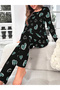 Heart Print Long Sleeve T-Shirt and Pyjama Set - 5