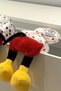 Miki Mouse Detailed New Trend Fluffy Plush Donut Hair Tie Clip - 6