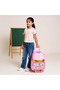 Printed Trolley Bag for Girls 8-13 Years with Adjustable Strap - 2
