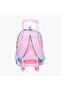 5-Piece Flamingo Print Trolley Backpack Set - 16 inches - 5