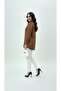 Women's Large Size Long Sleeve Front Break Piped Detail Flowy Fabric Shirt 1991 - 2