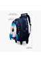 Space Trolley Bag for Boys 5-8 Years with Padded Shoulder Straps - 6