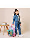 Printed Trolley Backpack with Retractable Handle - 16 inches - 2