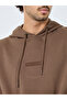 Men Brown Embroidered Relaxed Fit Hoodie - 4