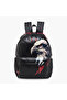 Eagle Print Backpack with Adjustable Straps and Zip Closure - 17 inches