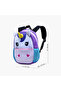 Unicorn Applique Backpack with Adjustable Straps and Zip Closure - 12 inches - 2