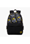Batman Print Backpack with Adjustable Straps and Zip Closure - 15.6 inches