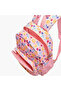 Butterfly Print Backpack with Adjustable Straps and Zip Closure - 14 inches - 7