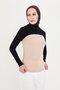 Black Hijab Turtleneck Neck Collar Sleeveless Viscose Plain 1025_01 - 6