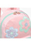 Floral Applique Backpack with Adjustable Straps and Zip Closure - 17 inches - 8
