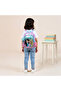 Printed Backpack with Adjustable Straps and Zip Closure - 16 inches - 3