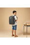 Logo Print Backpack with Adjustable Straps and Zip Closure - 17 inches - 2