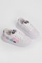 Children's Unisex White Turquoise Eva Faylon Sole Patterned Lace-Up and Velcro Sports Shoes