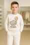 Sweatshirt and Sweatpants Horse Holding a Balloon Ba Printed Tracksuit Set 3-4-5-6-7-8-9-10-11-12 Years - 2