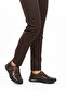 Brown Genuine Leather Velcro Women's Casual Shoes 058-Ç Z - 3