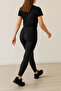 Black High Waist Recovery Leggings - 3