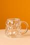 Bead-Shaped Heat-Resistant Borosilicate Glass Cup with Handle Pinterest Coffee, Soft Drink, Glass - 2