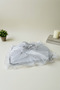 Pleated Tulle Bag – Silver Embroidered, Ornamental Bag for Bride and Groom's Dowry