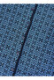 Blue Ethnic Patterned Buttoned Knitwear Cardigan - 5