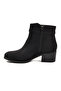 Black Emerald Zippered Fleece Women's Heeled Boots 325131 Z - 4